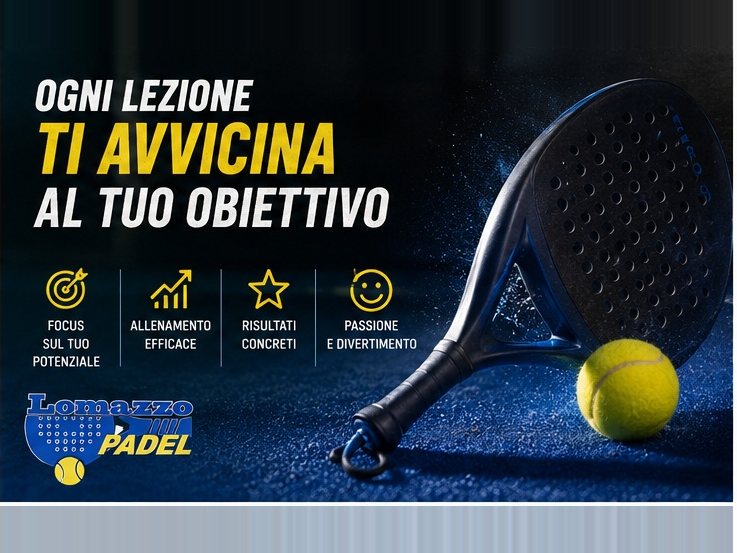 Allenamento di padel con un obiettivo definito per ogni lezione